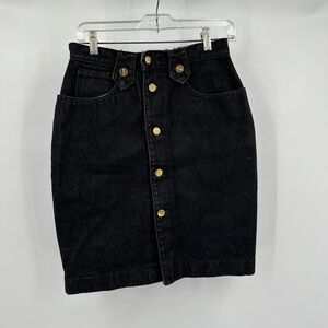Vintage Womens Y2K Retro Grunge Denim Mini Skirt Size 9 Indie Goth Punk Rocker